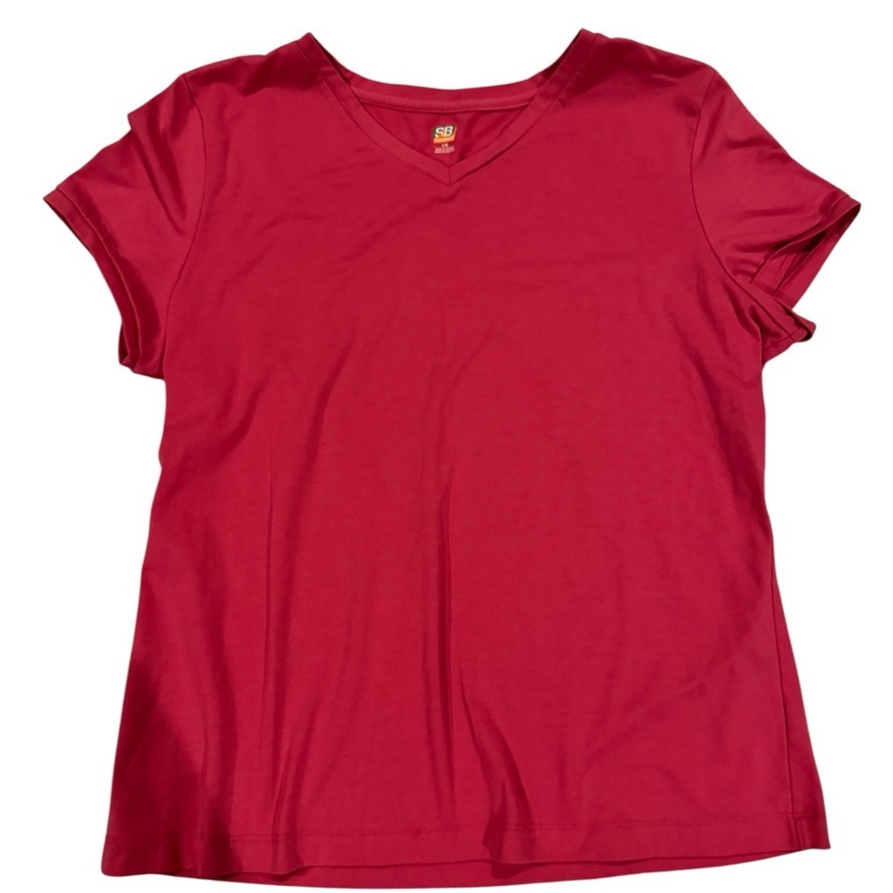 Classic Pink V-Neck Women's‎ Tee